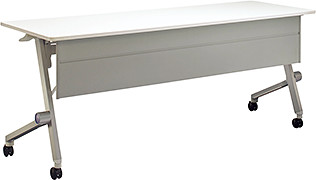 テーブル　QL-1860PR-W　天板：ホワイト／本体：シルバー