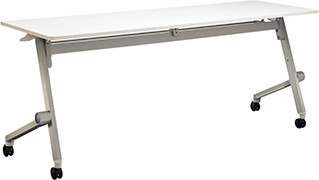テーブル　QL-1860R-W　天板：ホワイト／本体：シルバー